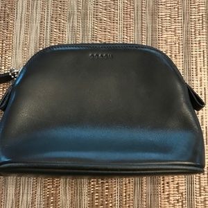 Coach leather cosmetic pouch